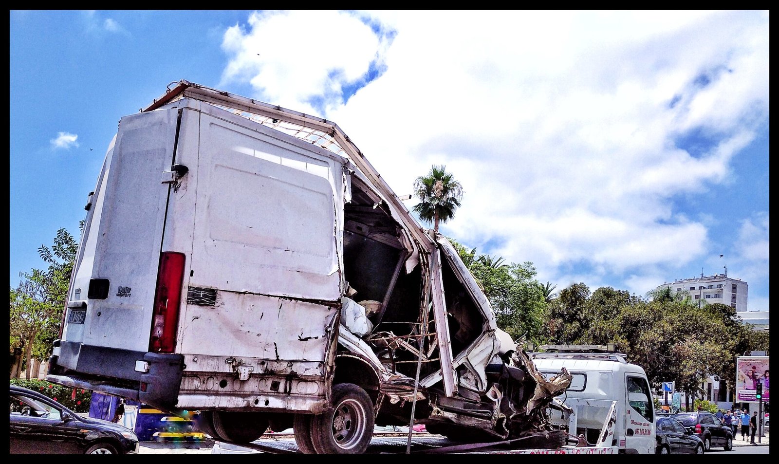 Crashed Van Iveco - Casablanca