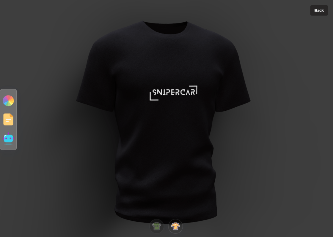 3D T-shirt Model Configurator