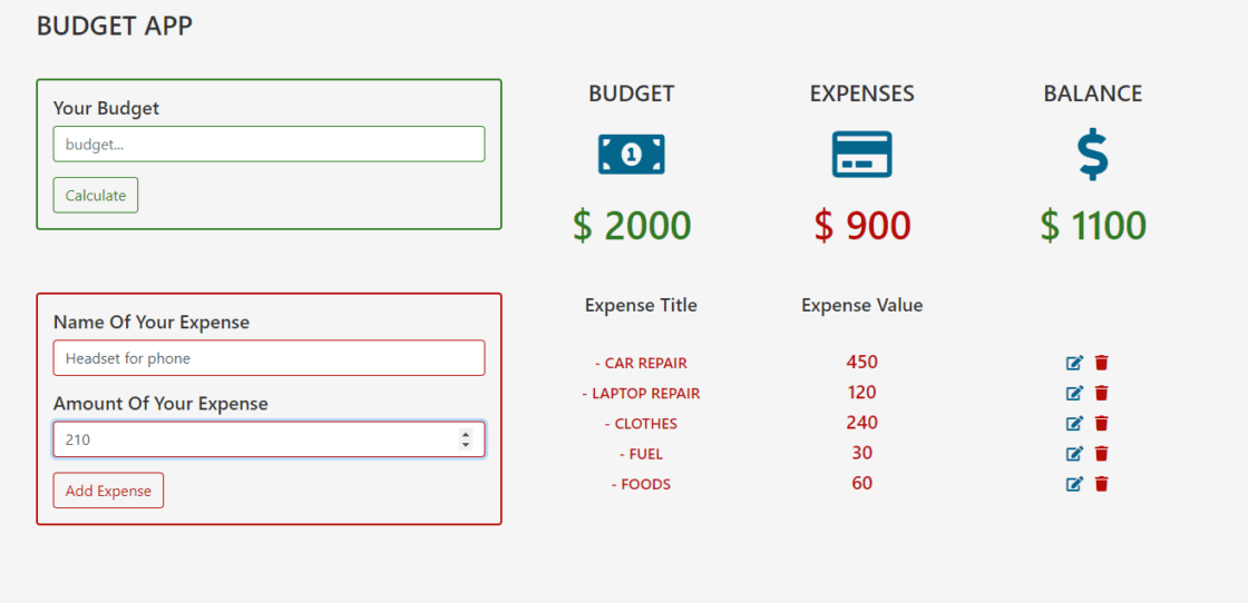 Calcul Budget App