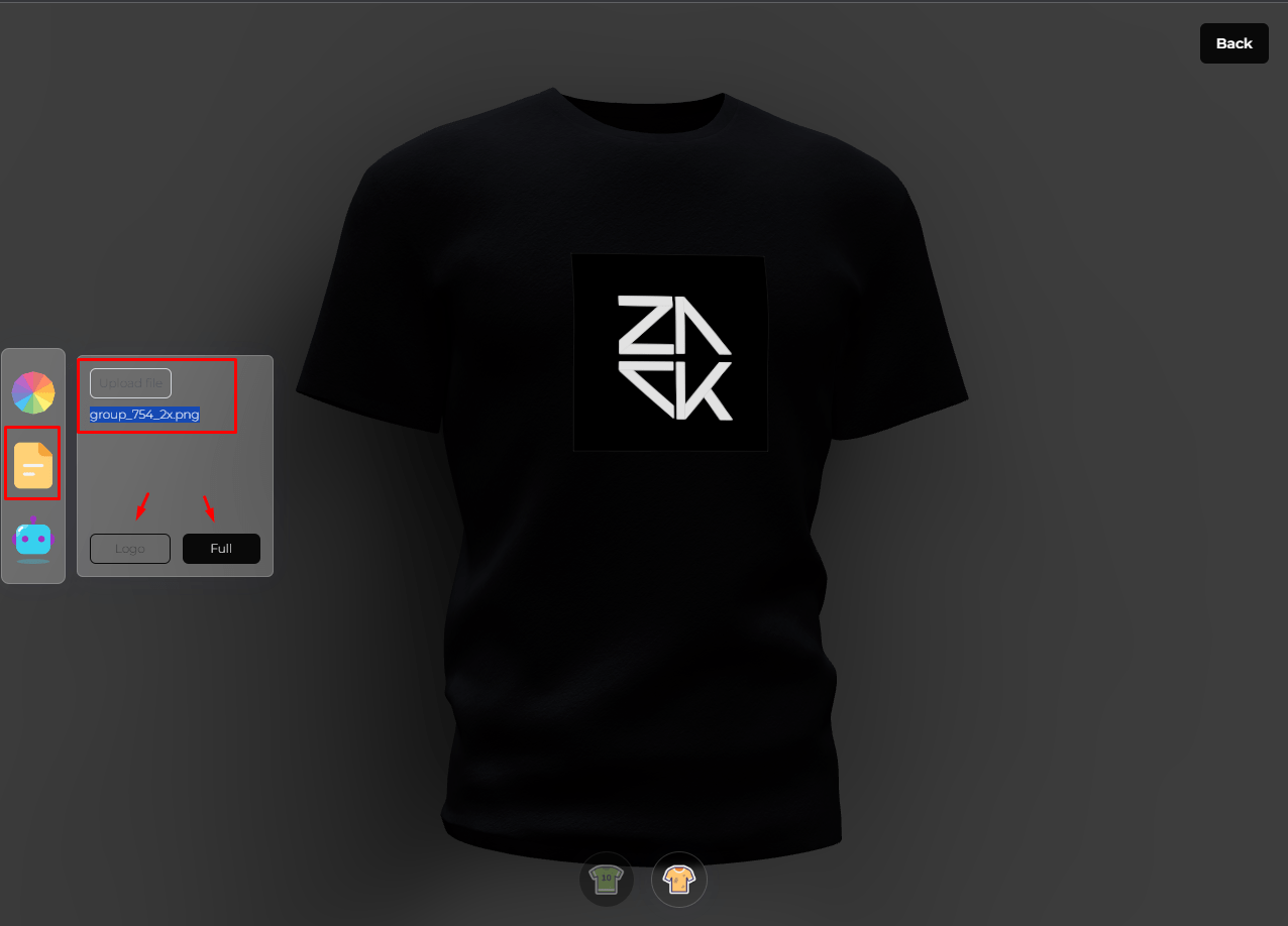 3D T-shirt Model Configurator ReactJs Framer Motion